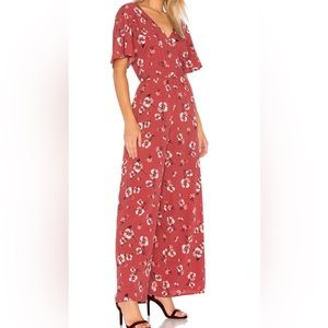 Russet Pink floral jumpsuit